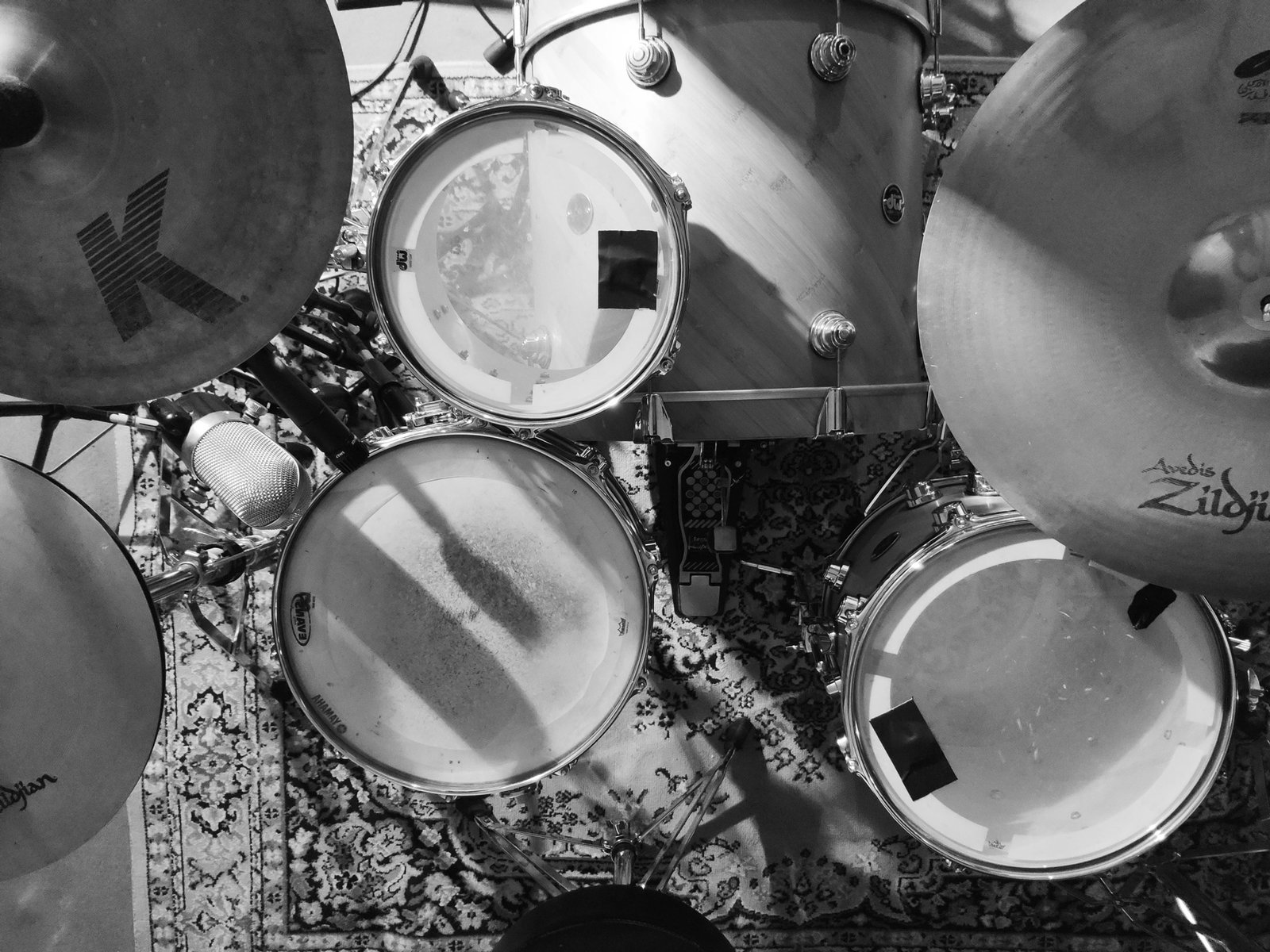 prise de son de batterie