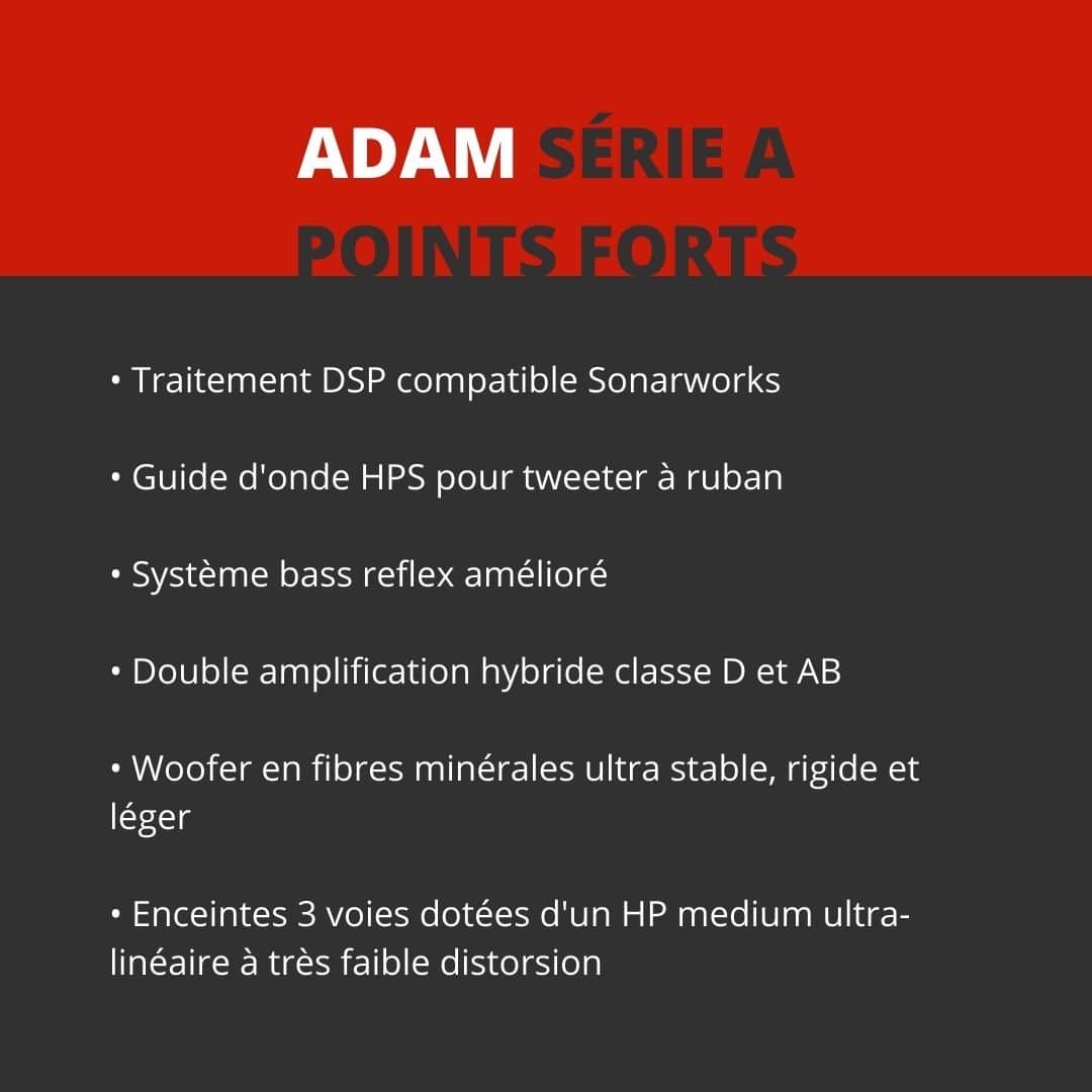 Adam Série A - Enceintes de monitoring