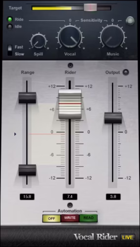 Waves vocal rider - mixer la vois