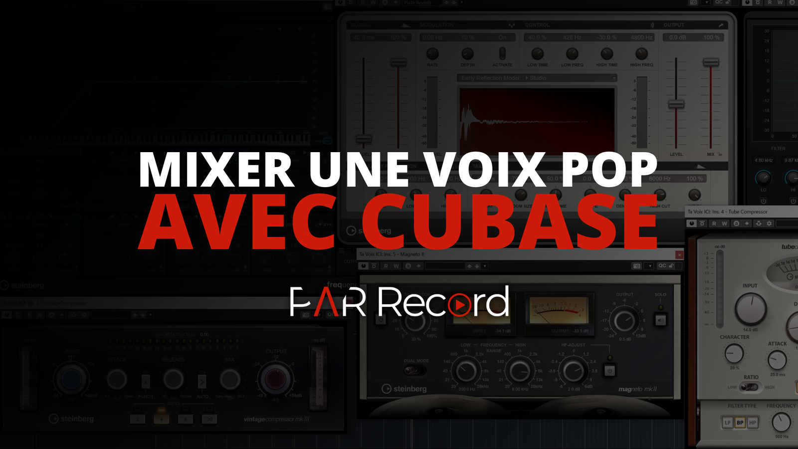 Formation mixage voix pop Cubase