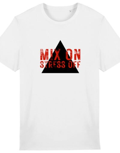 T-shirt unisexe coton bio - Mix On / Stress Off - Clair