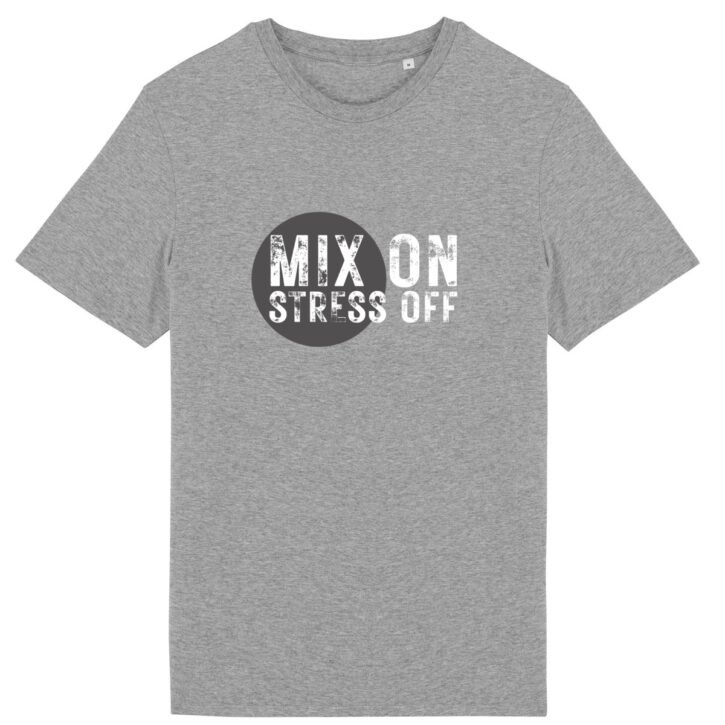 T-shirt unisexe coton bio - Mix On / Stress Off - Rond