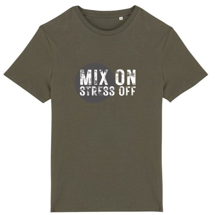 T-shirt unisexe coton bio - Mix On / Stress Off - Rond