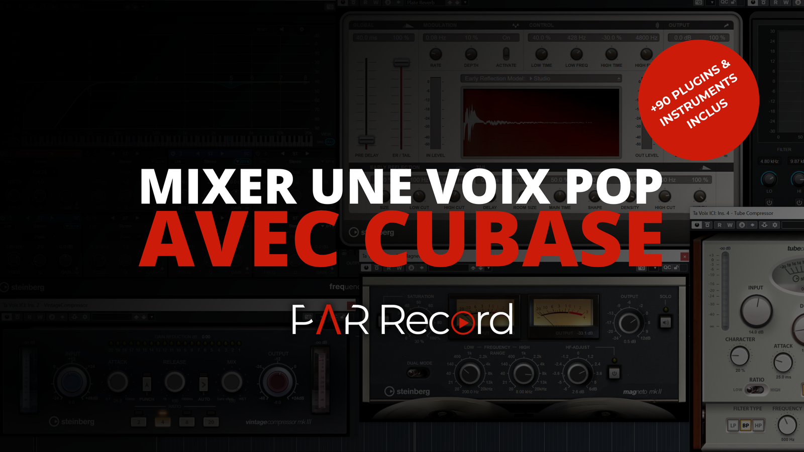 Formation mixage Cubase Voix Pop