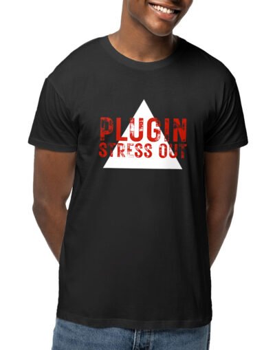T-shirt unisexe coton bio - PlugIn/ Sttress Out - Foncé