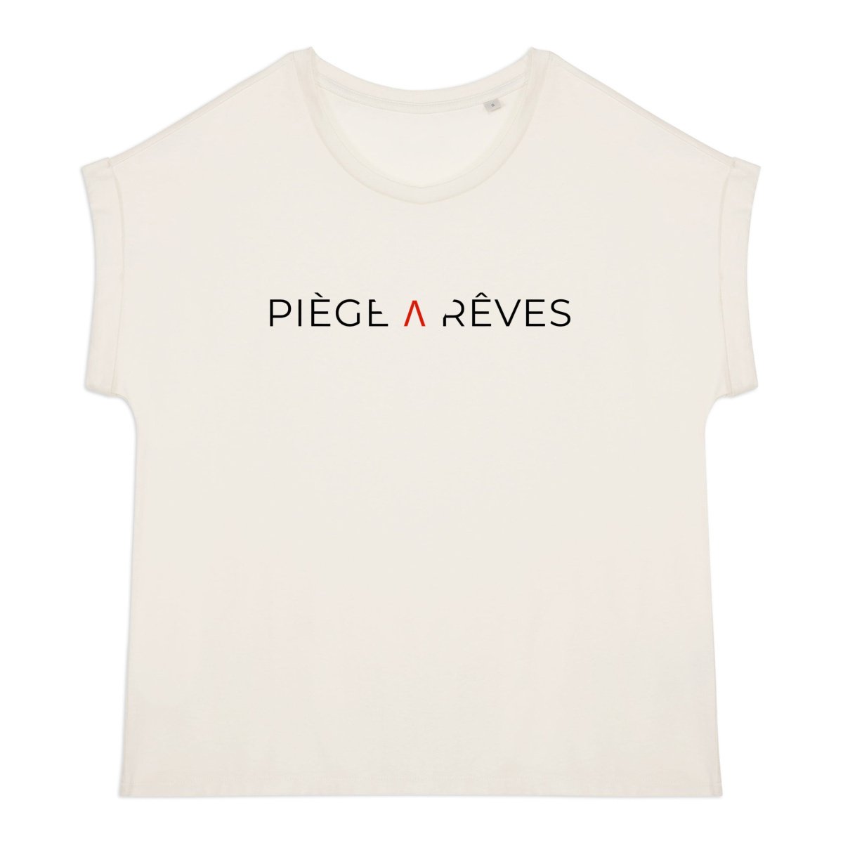 T-shirt femme biologique manches à revers