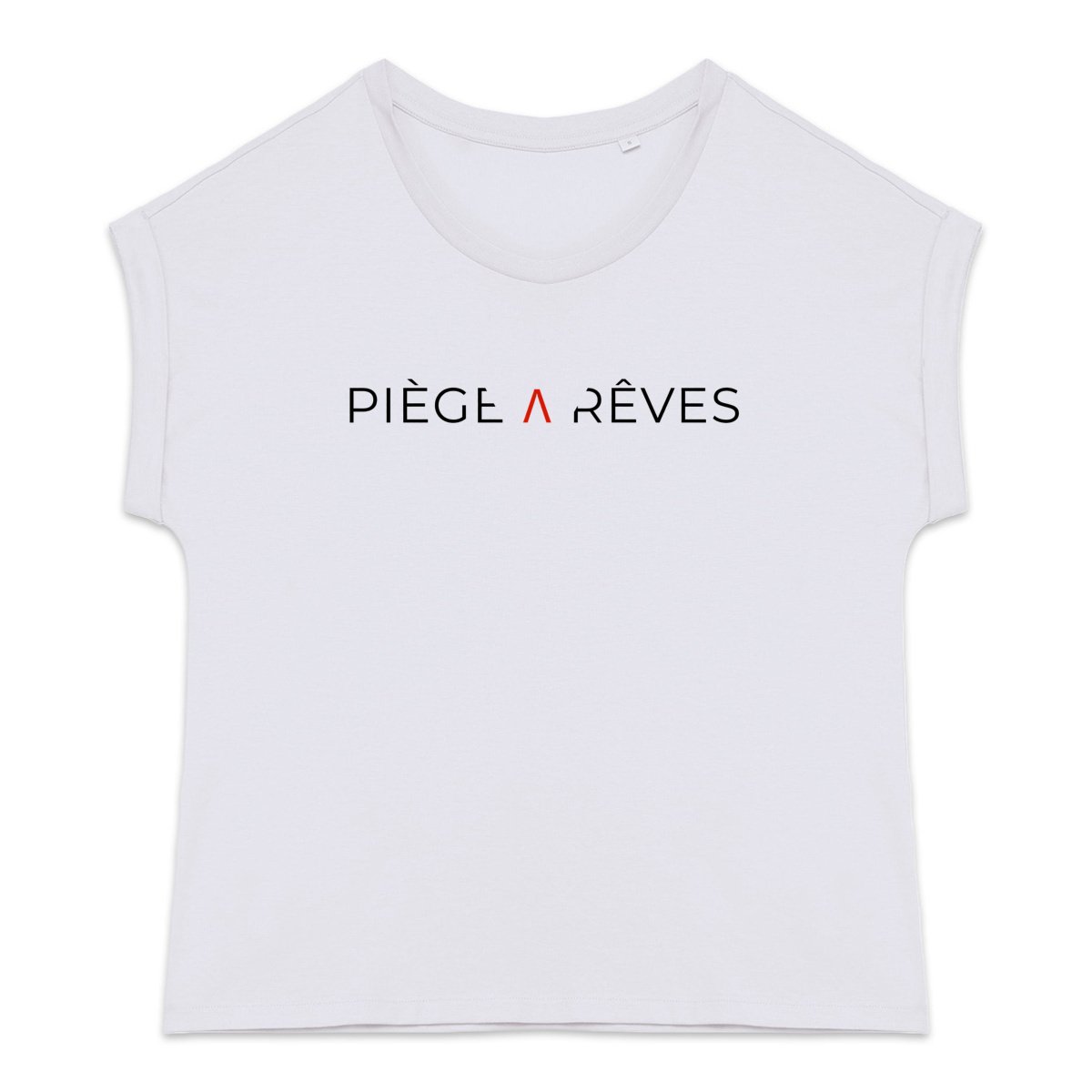 T-shirt femme biologique manches à revers