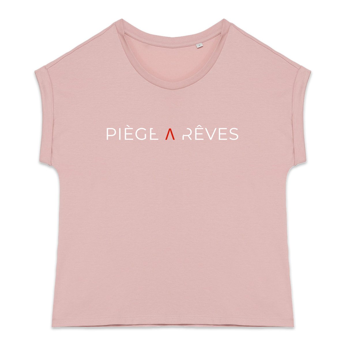 T-shirt femme biologique manches à revers