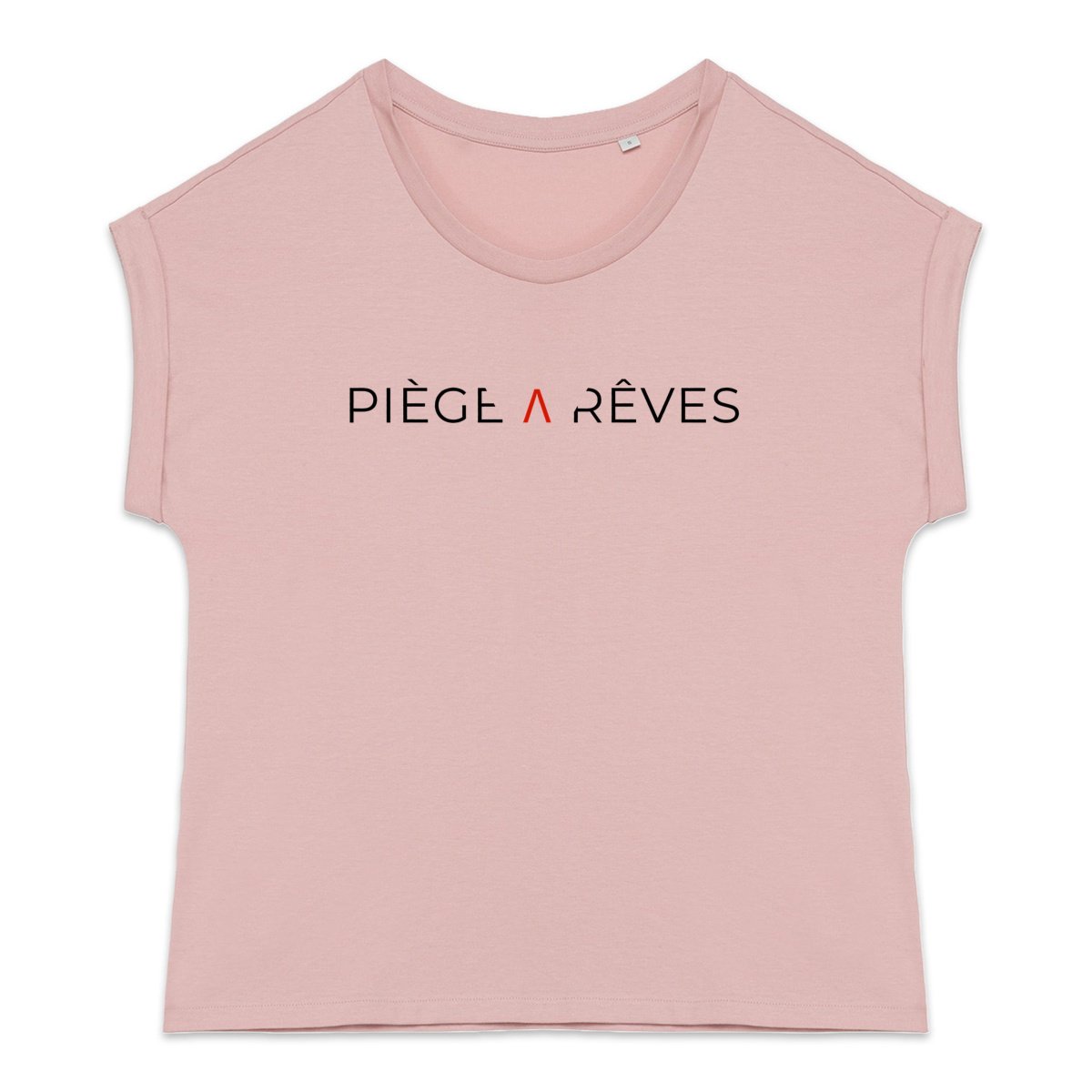 T-shirt femme biologique manches à revers