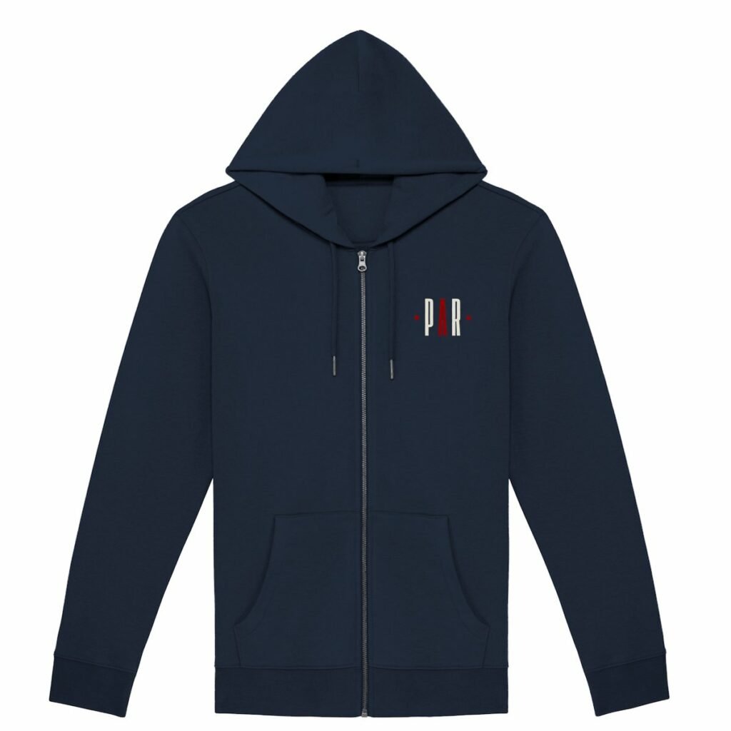 Sweat à capuche Zippé Unisexe Foncé